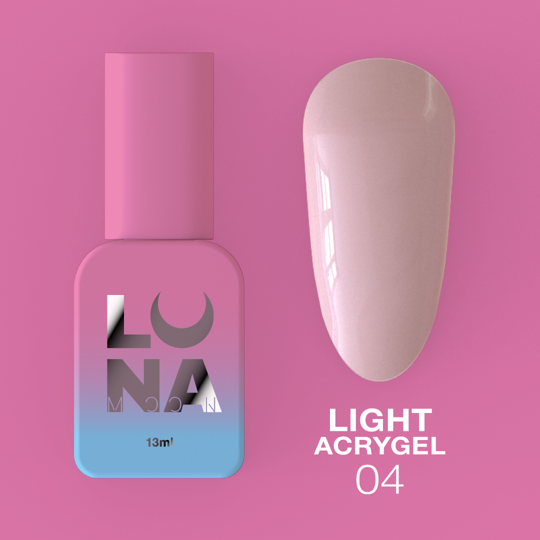 Жидкий гель LunaMoon Light Acrygel № 4, 13 мл