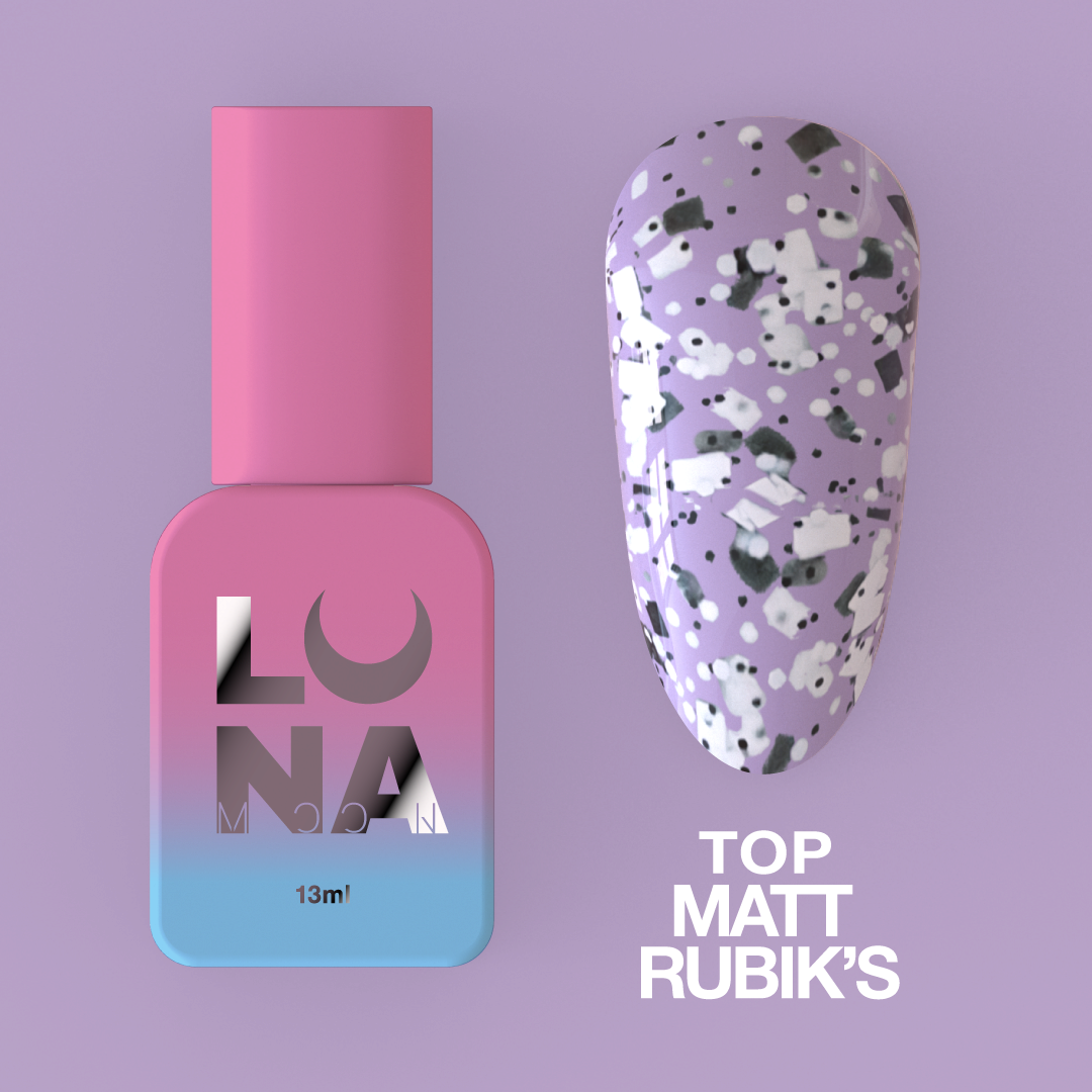 Top matte LunaMoon Matt Rubik's, 13 ml