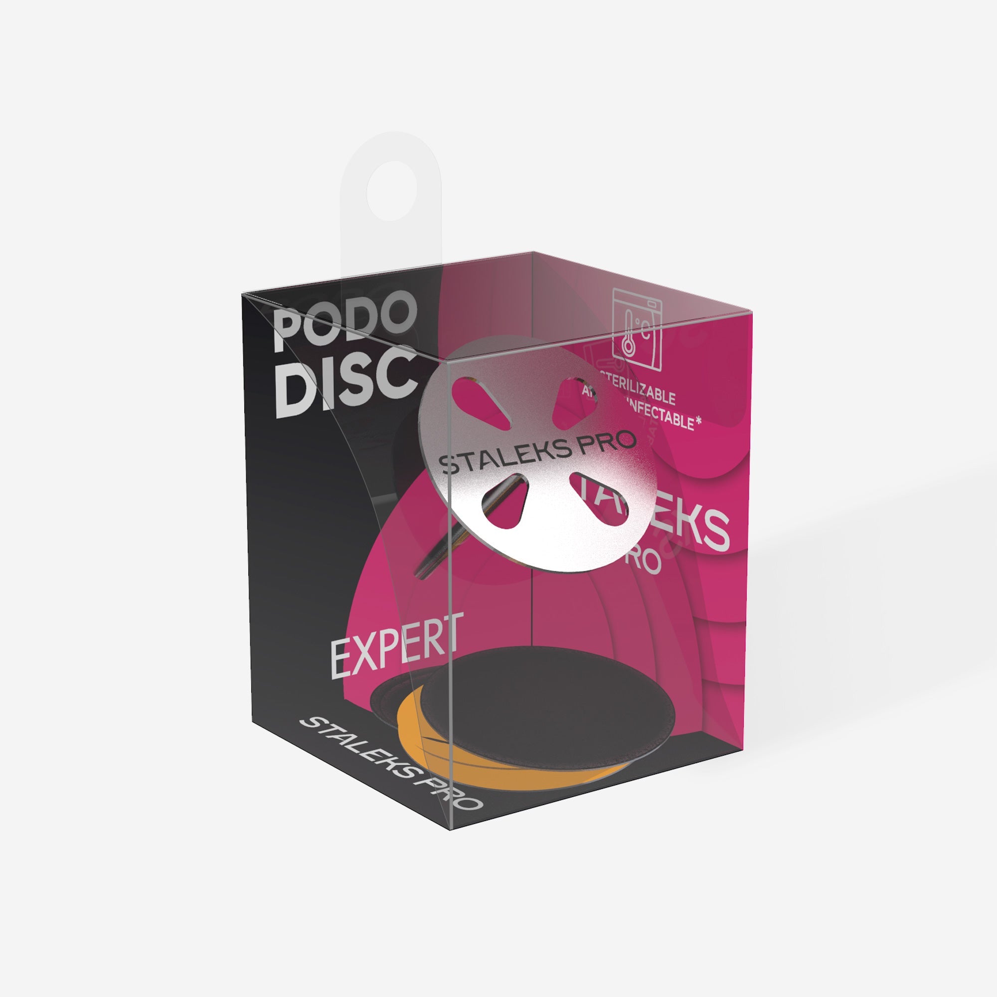 Педикюрний диск Staleks Pododisc Expert L в комплекті зі змінним напилком 180 грит 5 шт. (25 мм)