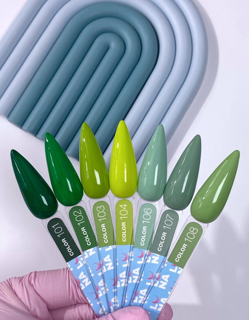 Гель-лак LunaMoon Color No. 107 светло-оливковый, 13 мл
