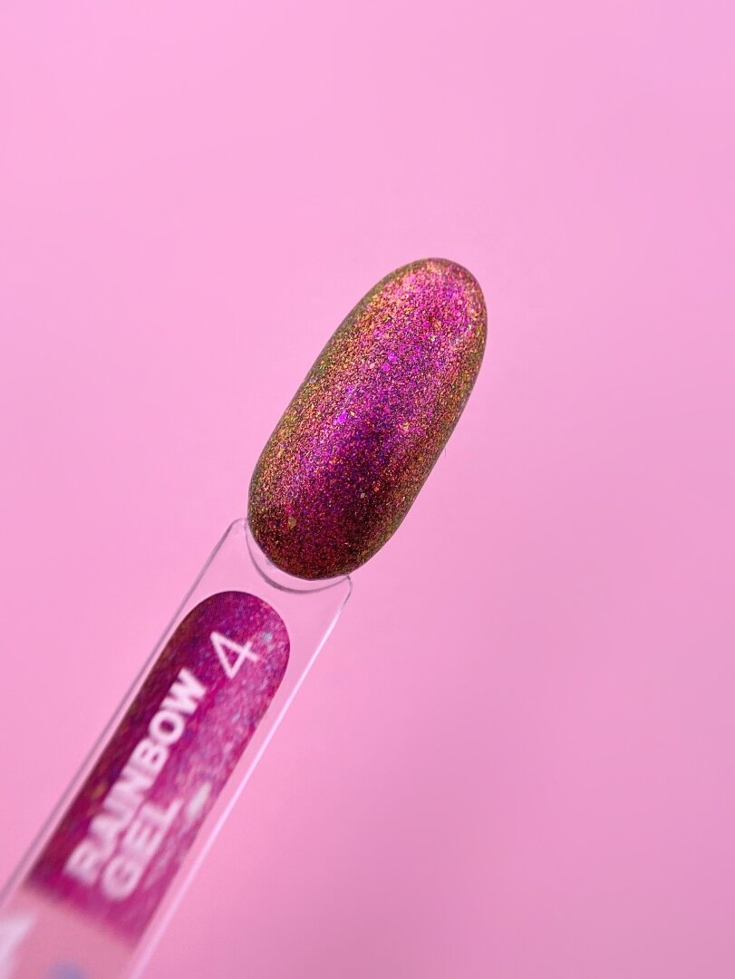 Гель-лак для нігтів LunaMoon хамелеон Rainbow Gel №4, 5 мл