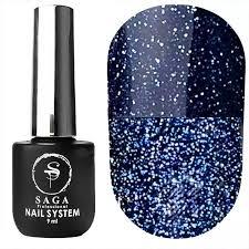 Гель-лак Saga Professional Fiery № 11, синий, светоотражающий, 8 мл