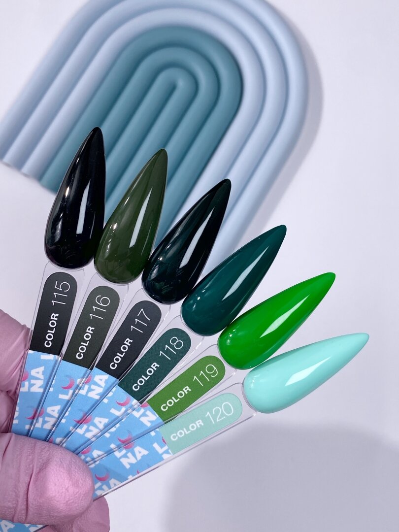 Гель-лак LunaMoon Color № 120 світло-зелений, 13 мл