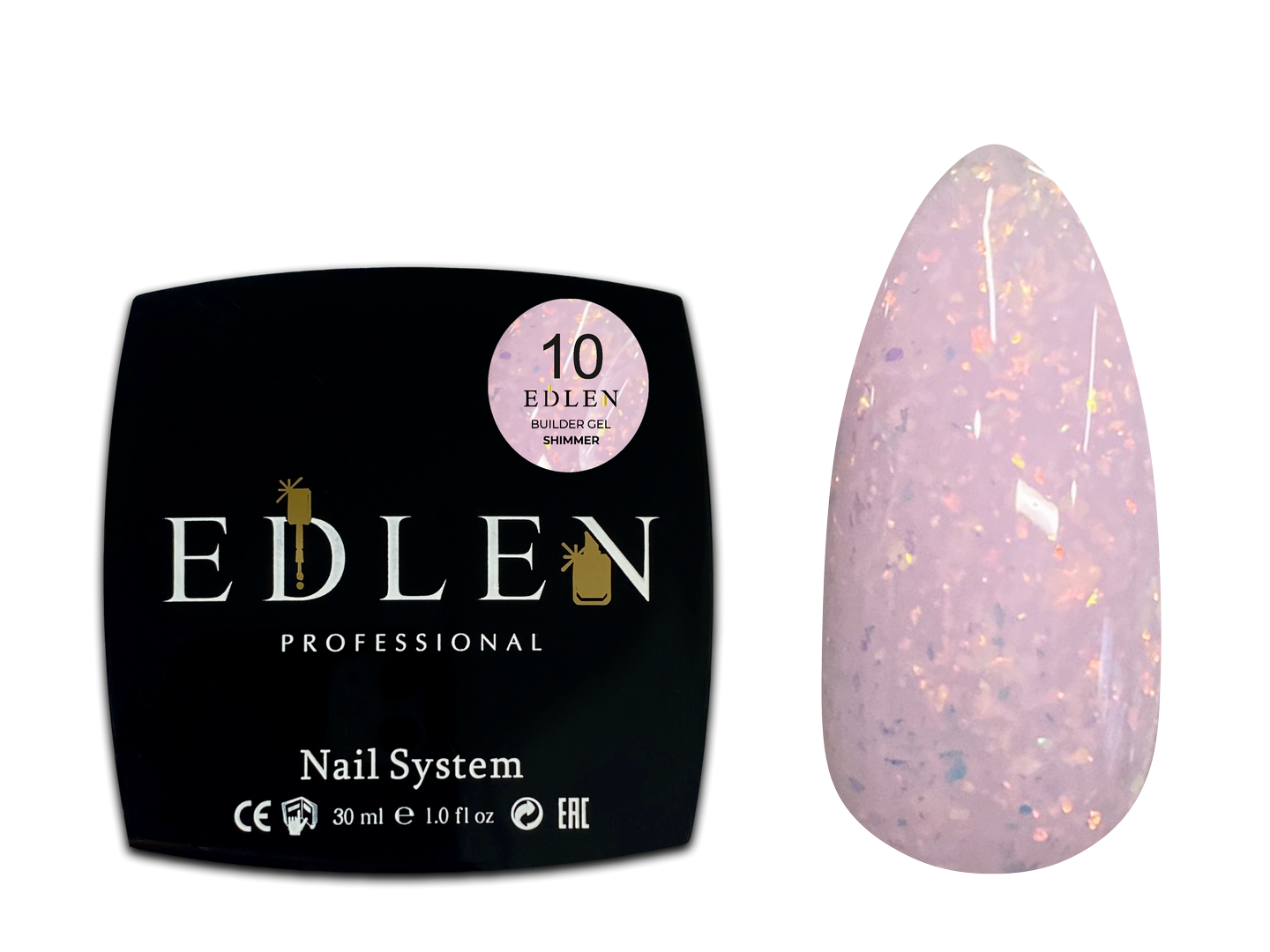 Builder gel Shimmer Edlen 30 ml. №10
