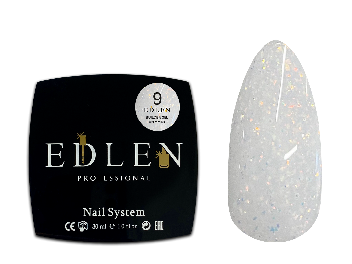 Builder gel Shimmer Edlen 30 ml. №09