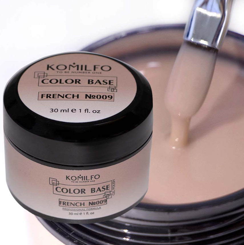 Komilfo Color Base French 009, 30 мл (гелевая баночка)
