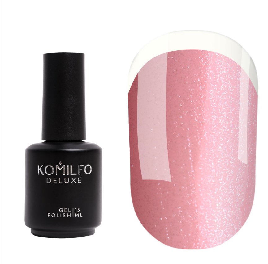 Komilfo KC Glitter Rubber French Base KC002, 15 мл (база для ногтей)