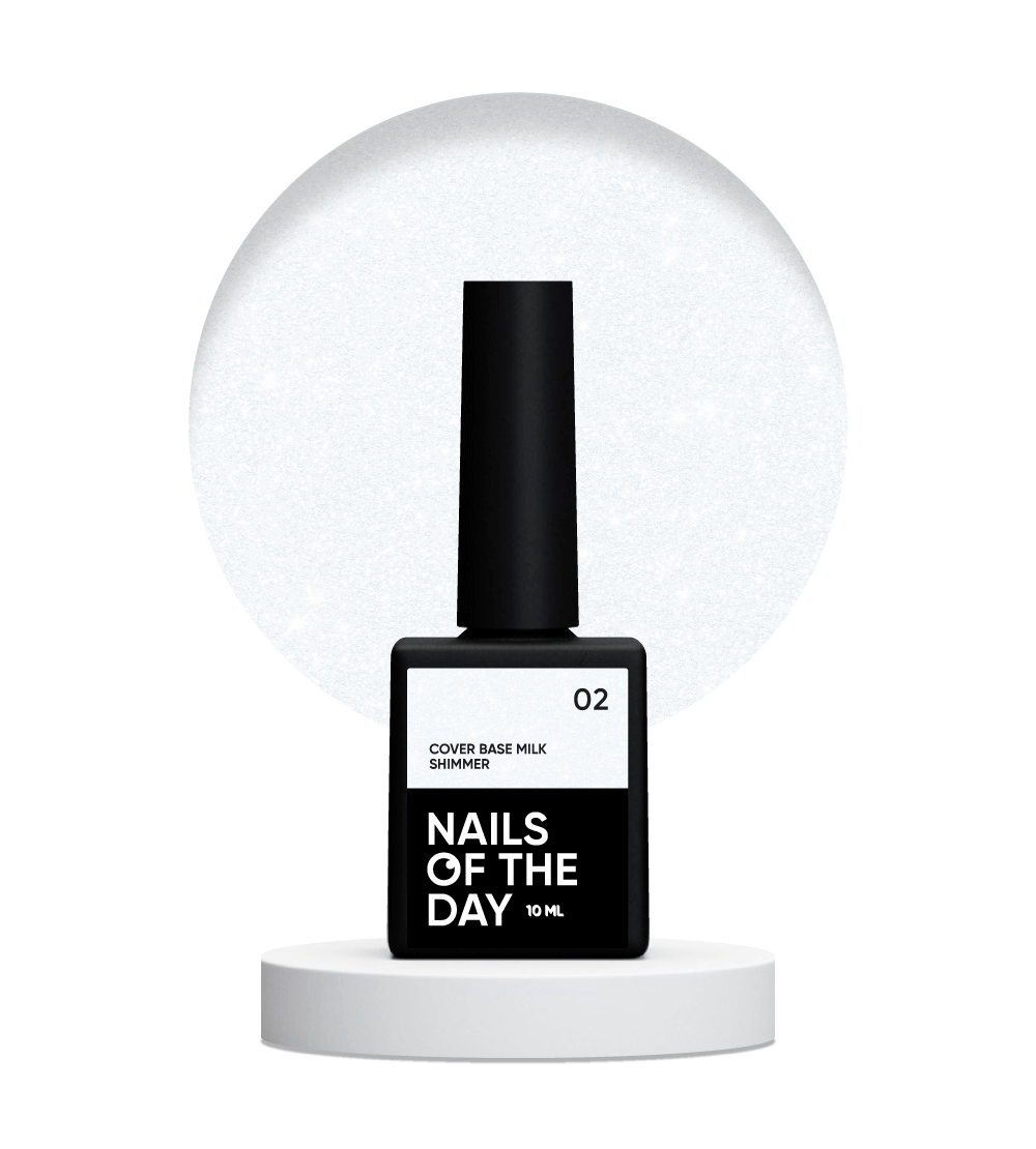 NAILSOFTHEDAY Cover base milk shimmer 02 10 ml