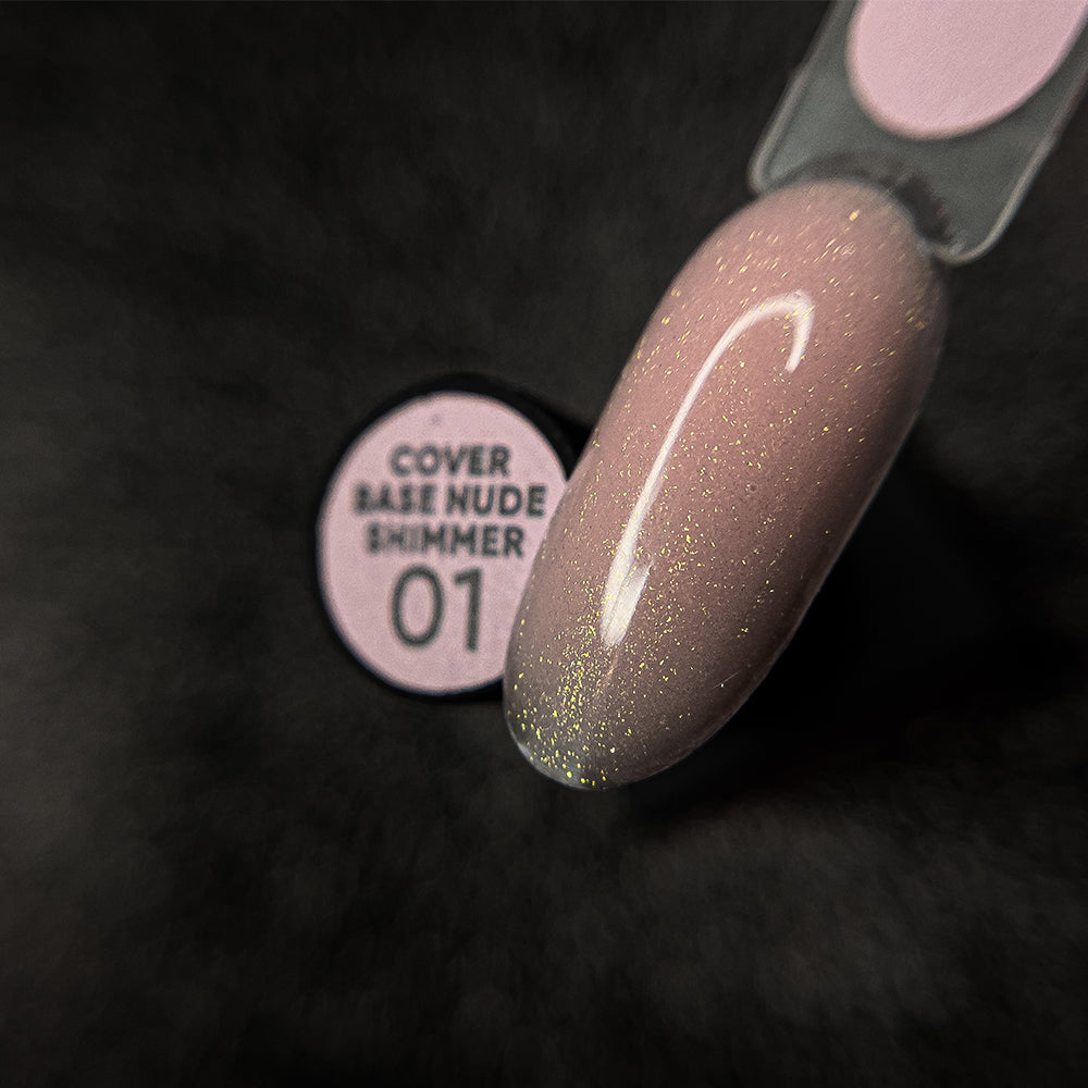 NAILSOFTHEDAY Cover base nude shimmer 01 10ml