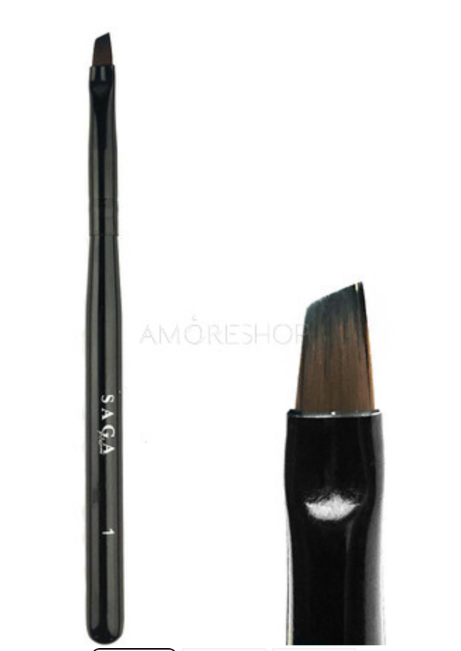 SAGA professional brush for gel #1, beveled