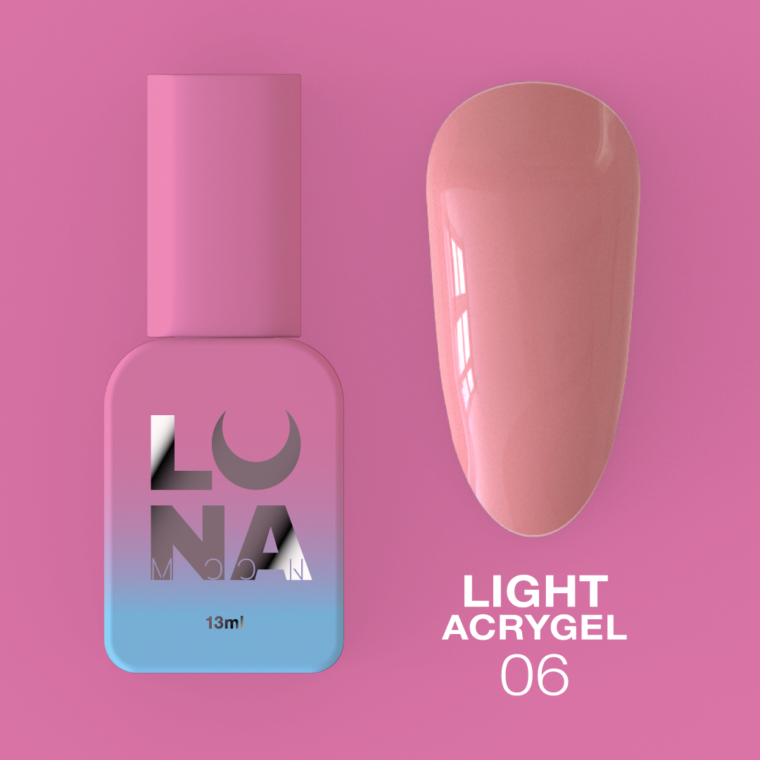 Жидкий гель LunaMoon Light Acrygel № 6, 13 мл