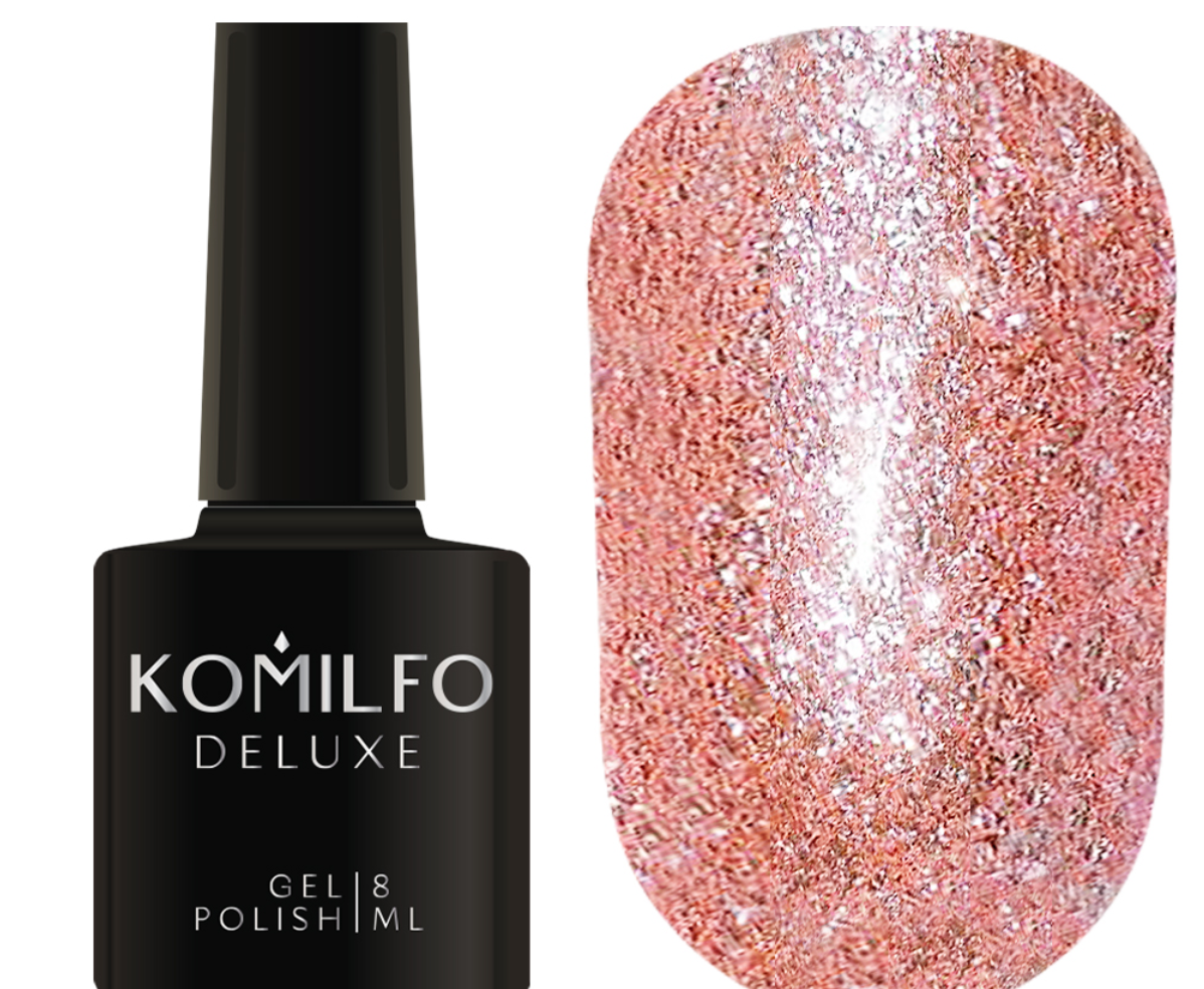 KOMILFO LIQUID GLAM GEL LGG007 (RIP PINK), 8 ML (гель-лак)
