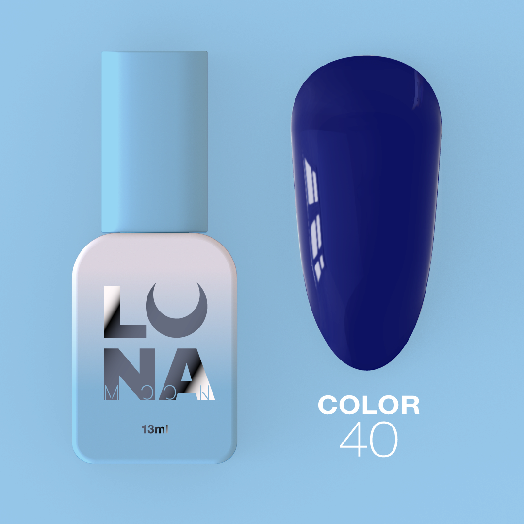 Гель-лак LunaMoon Color No. 40 тёмная орхидея, 13 мл