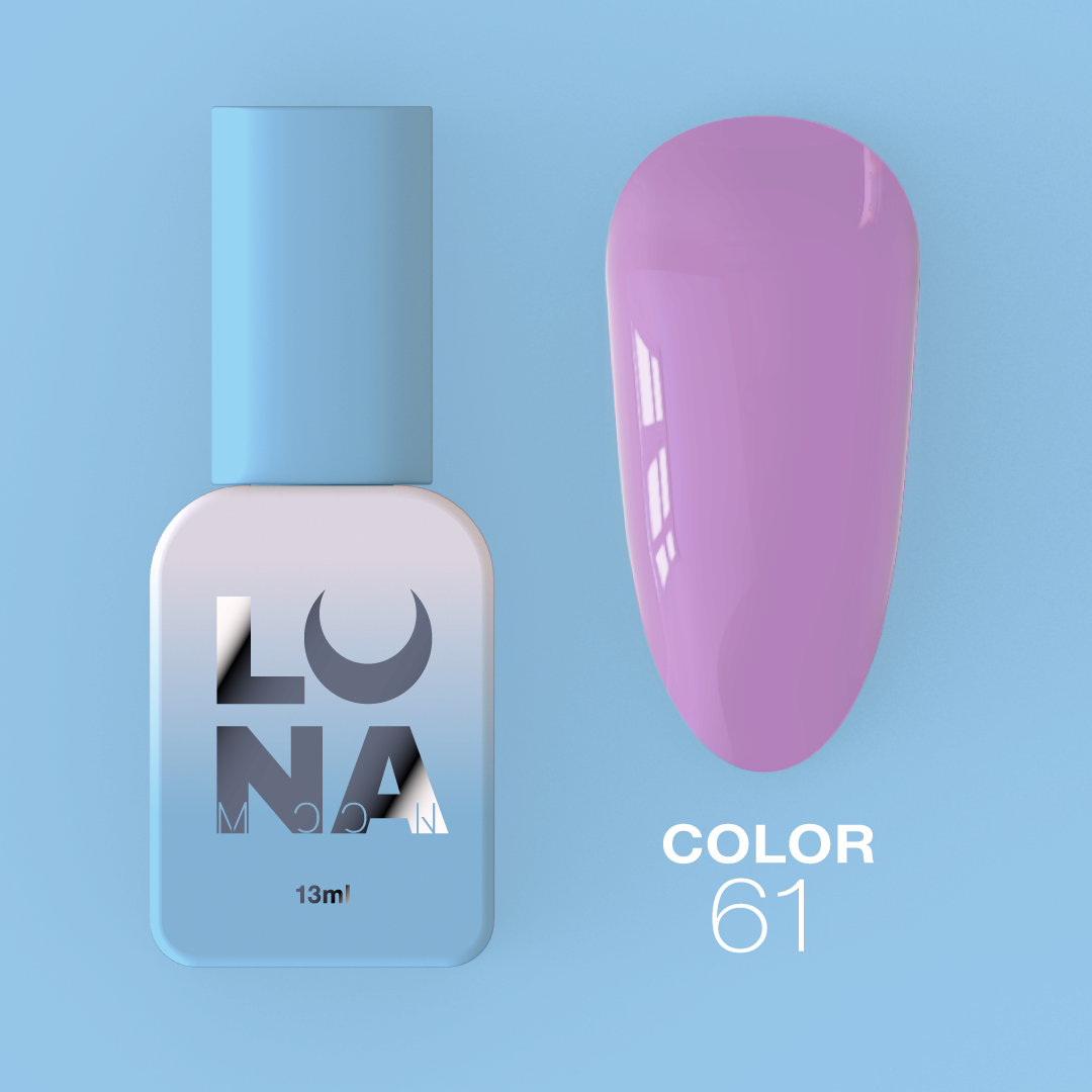 Гель-лак LunaMoon Color No. 61 лавандовый, 13 мл