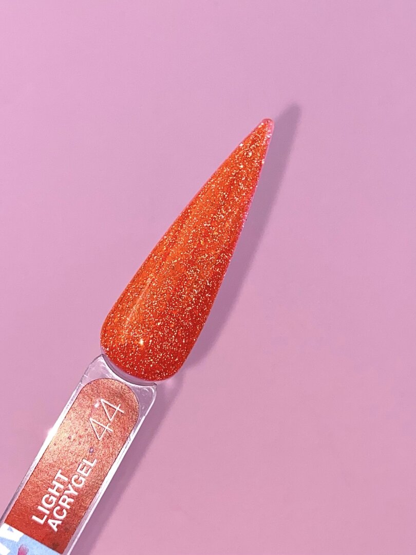 Жидкий гель LunaMoon Light Acrygel № 44 оранжевый светоотражающий, 13 мл