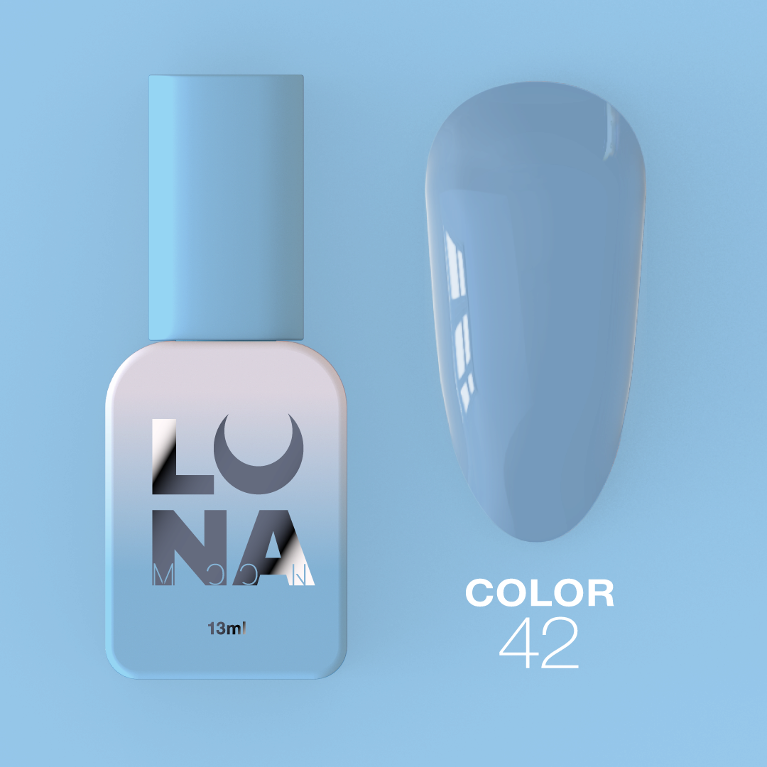 Гель-лак LunaMoon Color No. 42 синий, 13 мл
