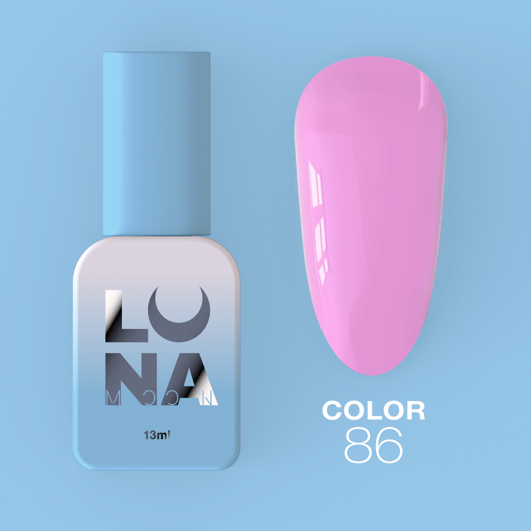 Гель-лак LunaMoon Color No. 86 ярко-розовый, 13 мл