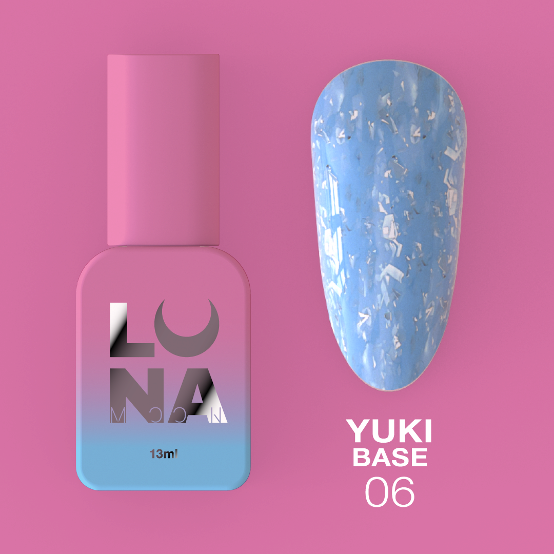 Камуфляжная база Lunamoon Yuki Base No. 6, 13 мл (база для ногтей)