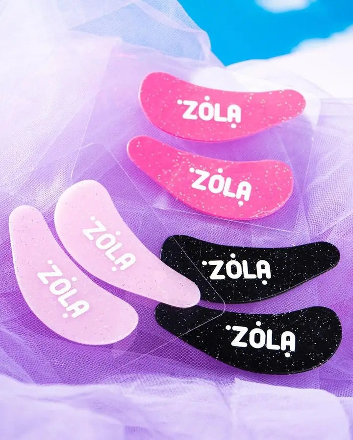 Силиконовые повязки на глаза ZOLA многоразовые гипоаллергенные, черные, 1 пара