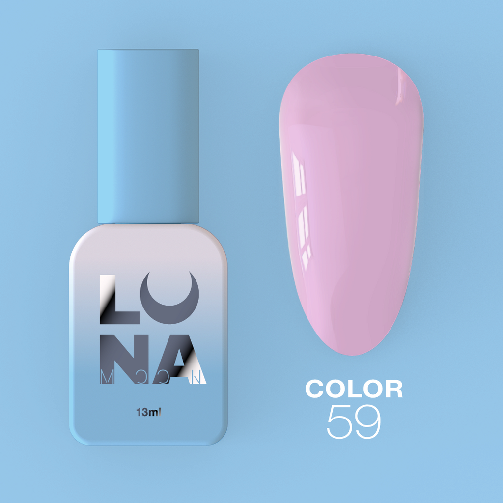 Гель-лак LunaMoon Color No. 59 розовый, 13 мл