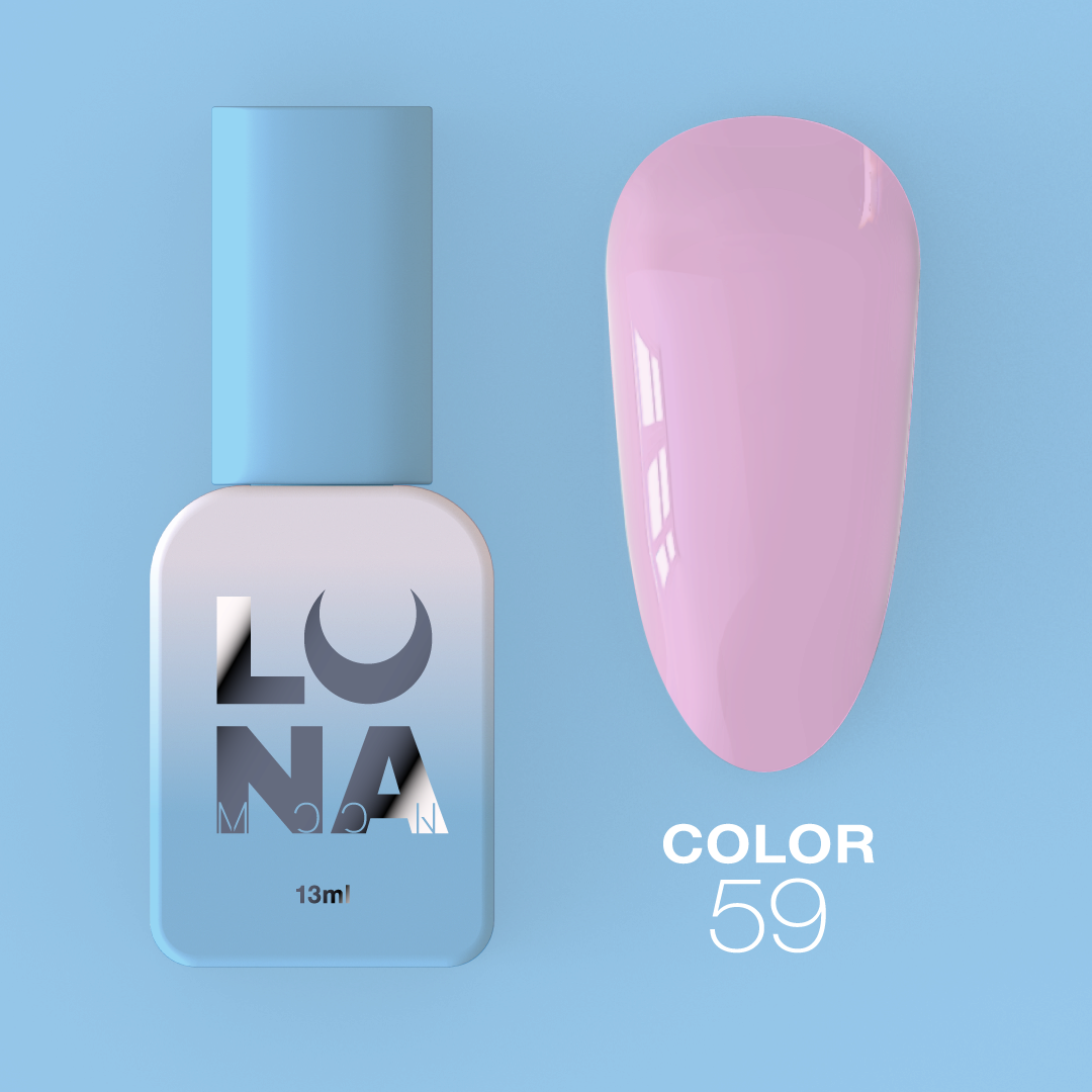 Гель-лак LunaMoon Color No. 59 розовый, 13 мл