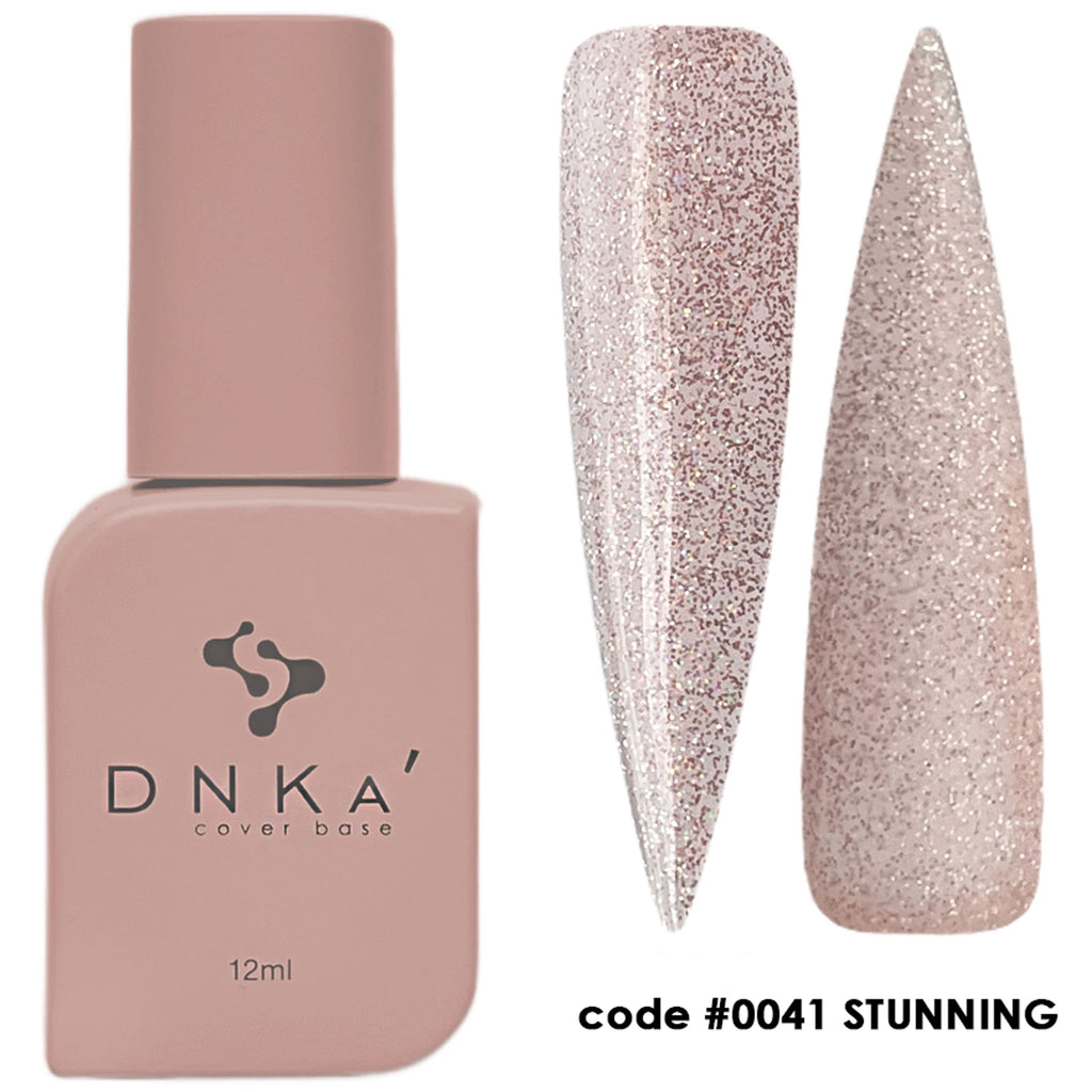 Камуфляжная база DNKa Cover Base #0041 Потрясающий персиковый с розовым мерцанием, 12 мл