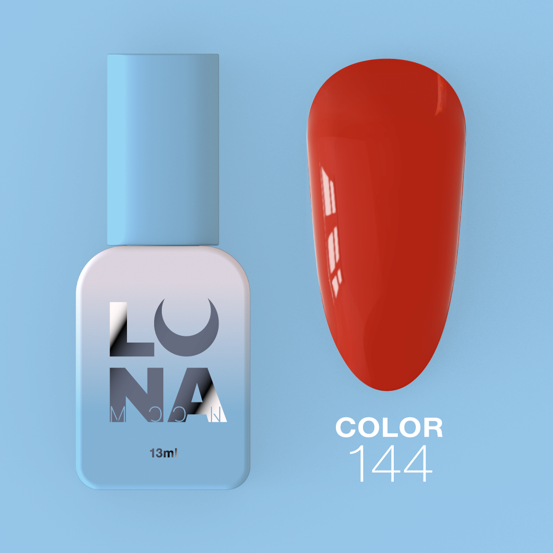 Гель-лак LunaMoon Color No. 144 красный, 13 мл