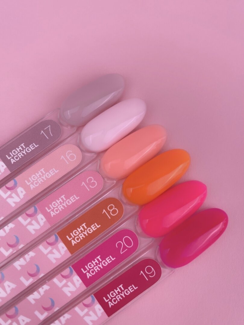 Жидкий гель LunaMoon Light Acrygel No. 19, 13 мл (гель для ногтей)