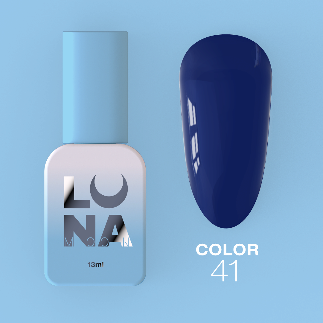 Гель-лак LunaMoon Color No. 41 холодный тёмно-синий, 13 мл
