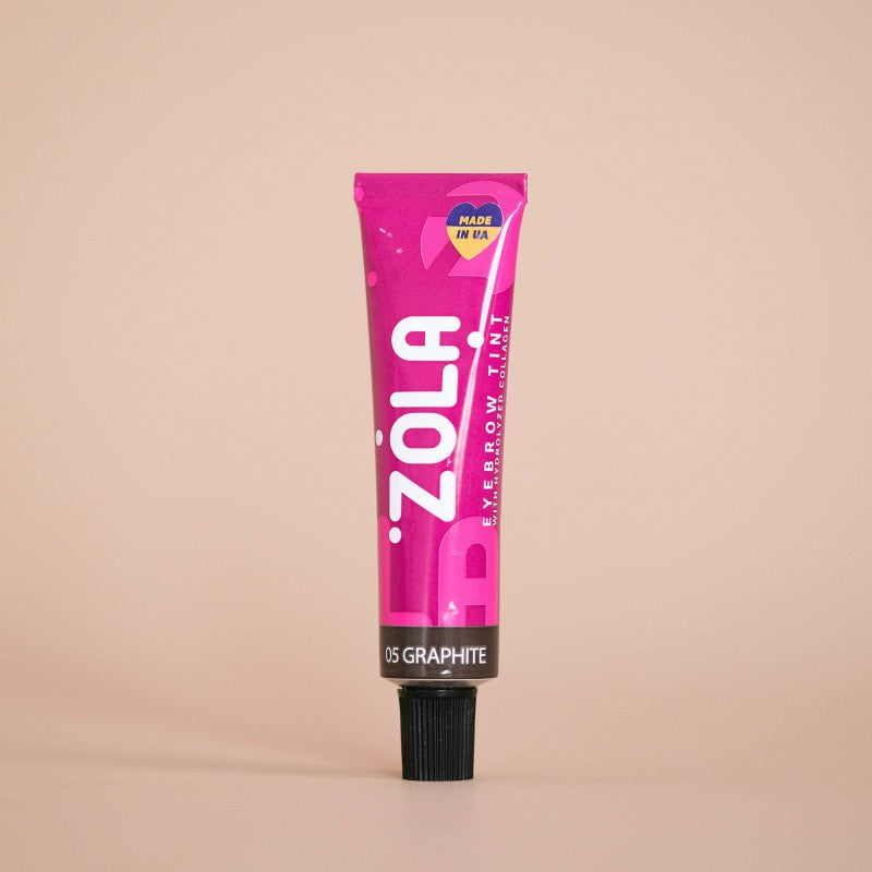 Краска для бровей ZOLA с коллагеном Eyebrow Tint With Collagen 05 Graphite 15ml (краска для бровей)