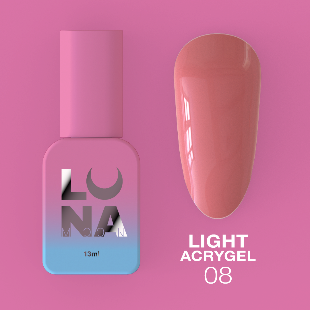 Жидкий гель LunaMoon Light Acrygel № 8, 13 мл