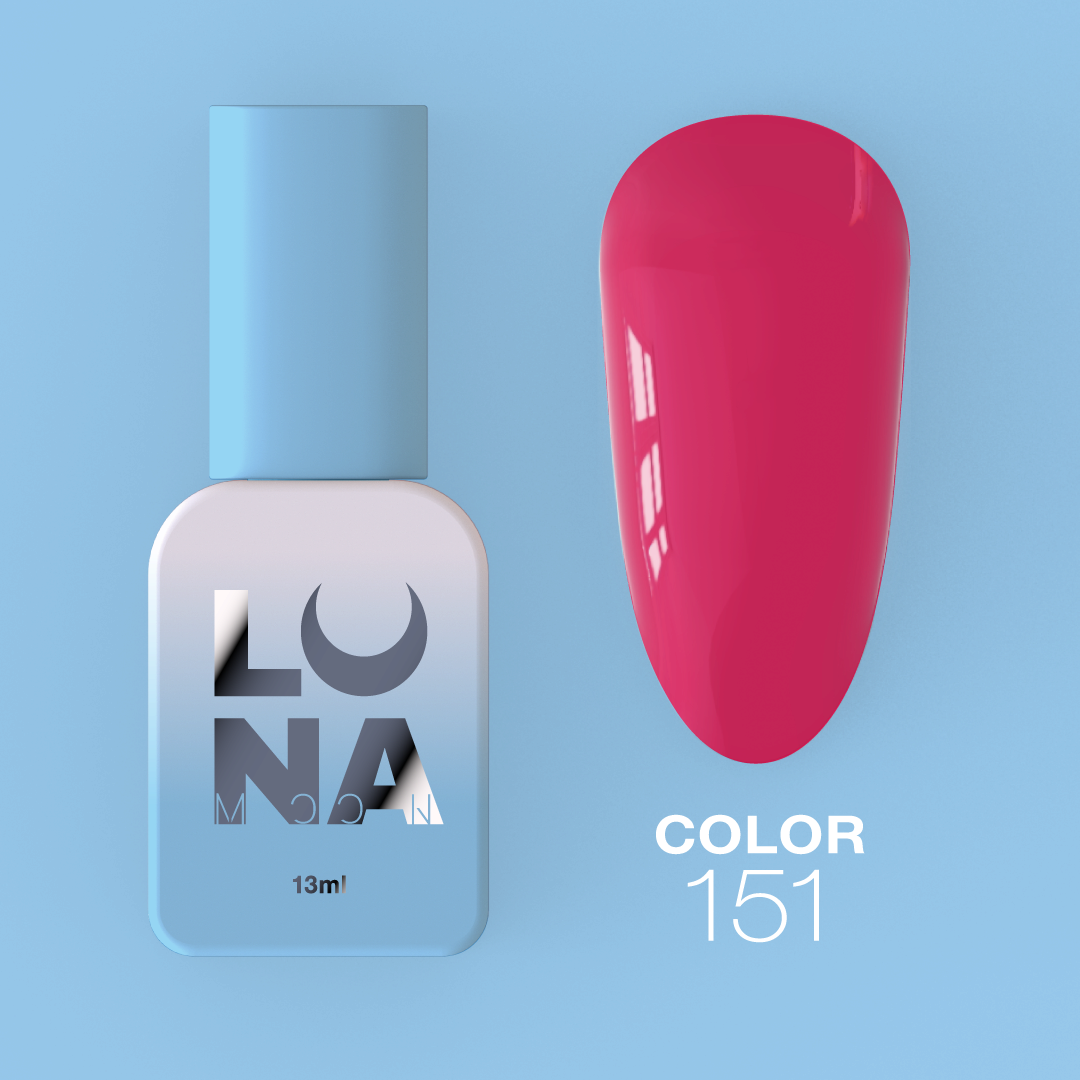 Гель-лак LunaMoon Color No. 151 розово-красный, 13 мл