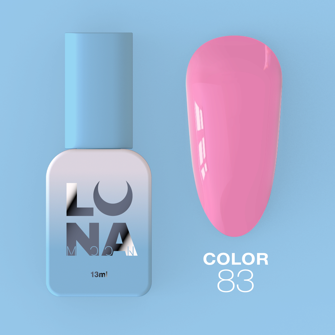 Гель-лак LunaMoon Color No. 83 кислотно-розовый, 13 мл