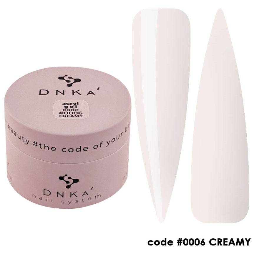 Polygel DNKa Acryl Gel № 06 Кремовый светло-бежевый акриловый гель, 30 мл