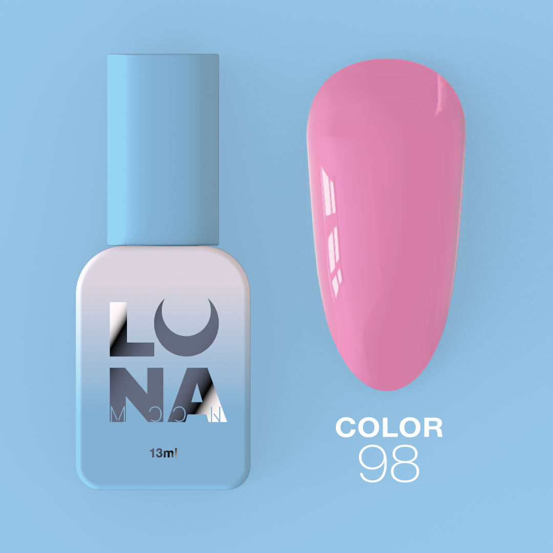 Гель-лак LunaMoon Color No. 98 розовый, 13 мл