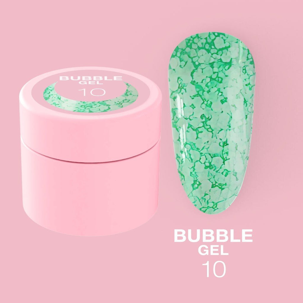 Блискучий гель LunaMoon Bubble Gel № 10 для дизайну, 5 мл