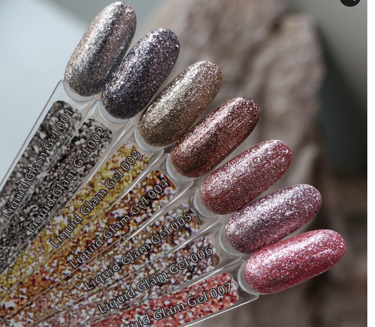 KOMILFO LIQUID GLAM GEL LGG004 (ROSE GOLD), 8 ML (гель-лак)