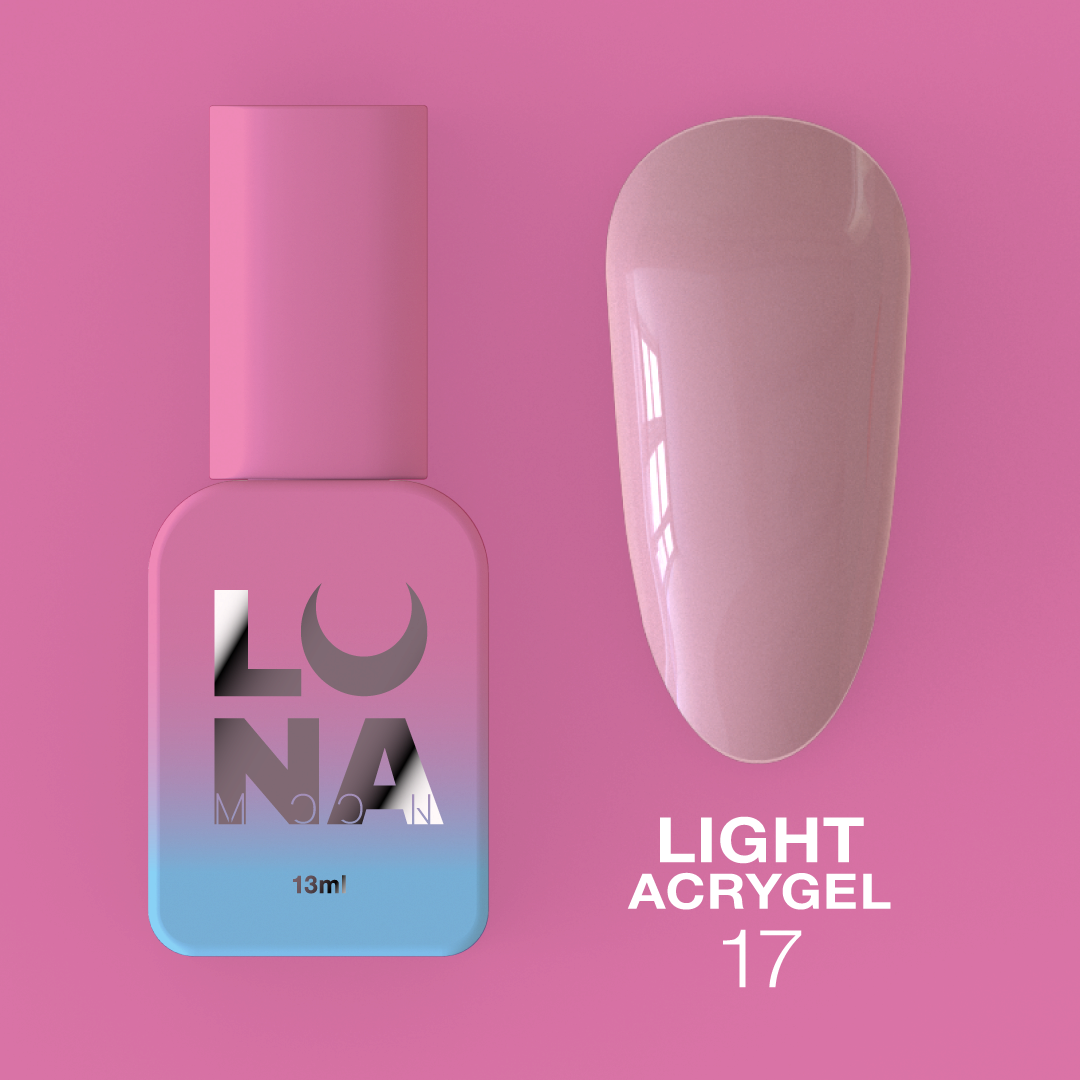 Жидкий гель LunaMoon Light Acrygel № 17, 13 мл