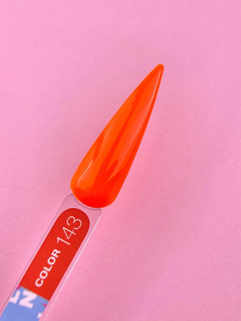 Гель-лак LunaMoon Color No. 143 неоновый сочный оранжевый, 13 мл