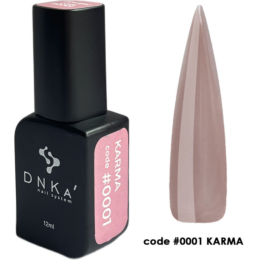 Гель для наращивания DNKa Pro Gel №001 Karma жидкий бежево-розовый, 12 мл