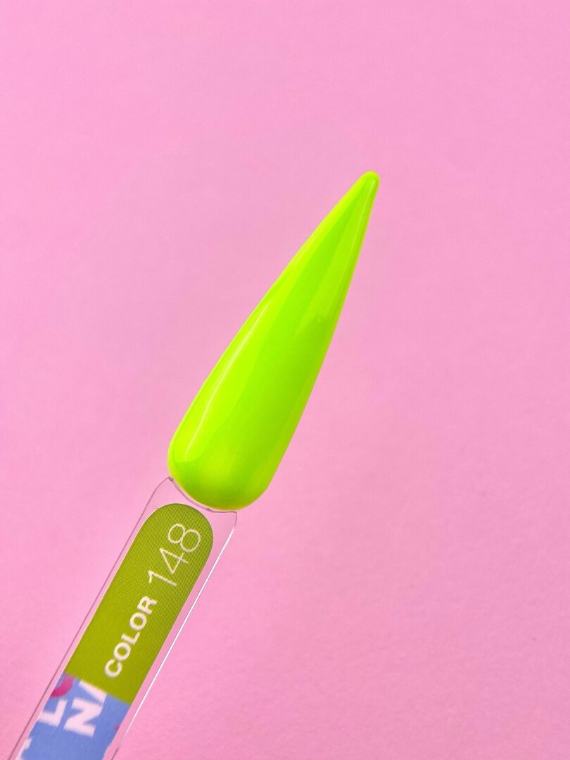 Гель-лак LunaMoon Color No. 148 светло-неоново-ярко-зеленый, 13 мл