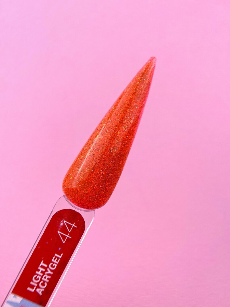 Жидкий гель LunaMoon Light Acrygel № 44 оранжевый светоотражающий, 13 мл