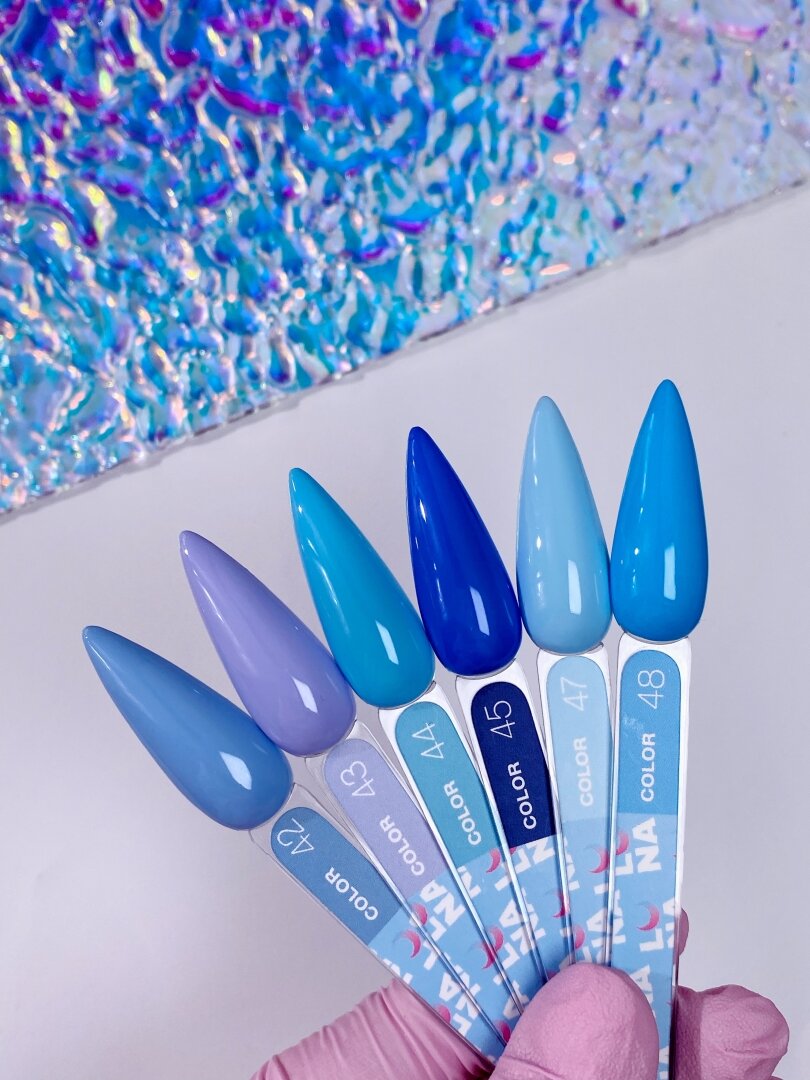 Гель-лак LunaMoon Color No. 48 светло-голубой, 13 мл