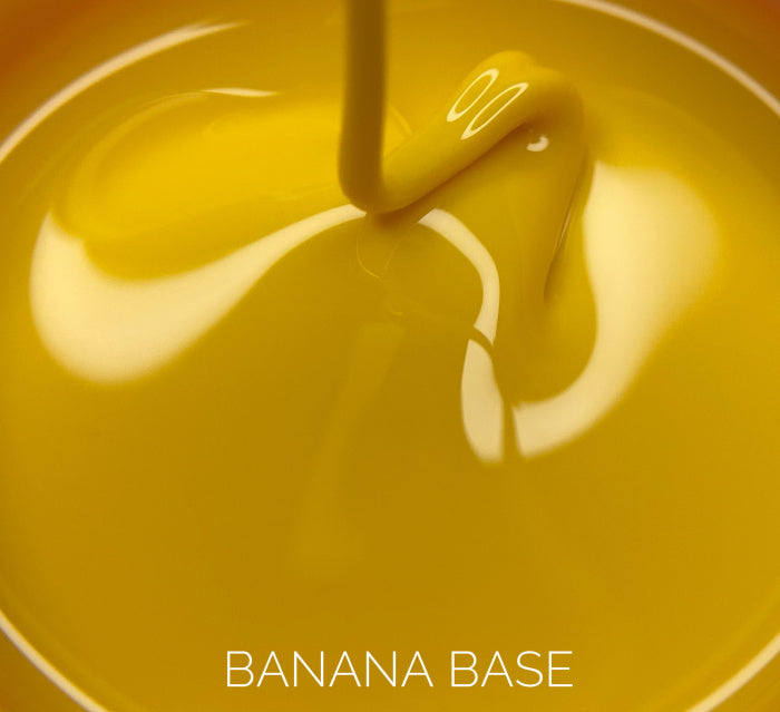 Камуфлирующая база для ногтей LunaMoon Base Banana в желтом оттенке, 30 мл