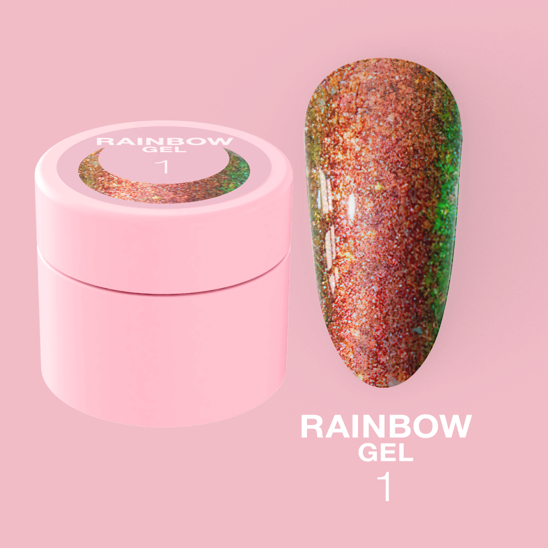 Гель-хамелеон для ногтей LunaMoon Rainbow Gel No. 1, 5 мл (гель для ногтей)