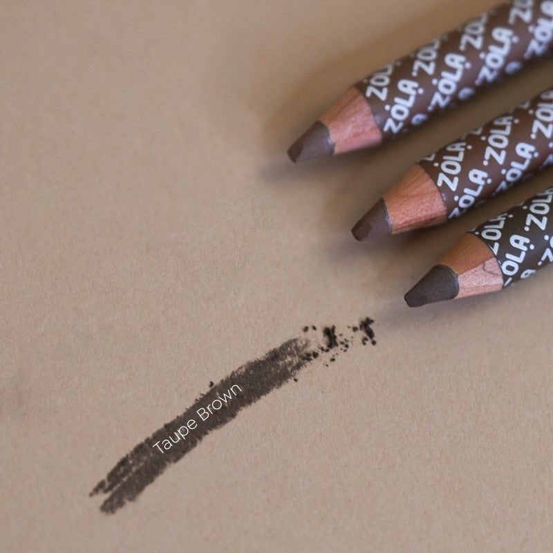 Пудровый карандаш для бровей ZOLA Powder Brow Pencil Taupe Brown светло-коричневый универсальный 1,19 г