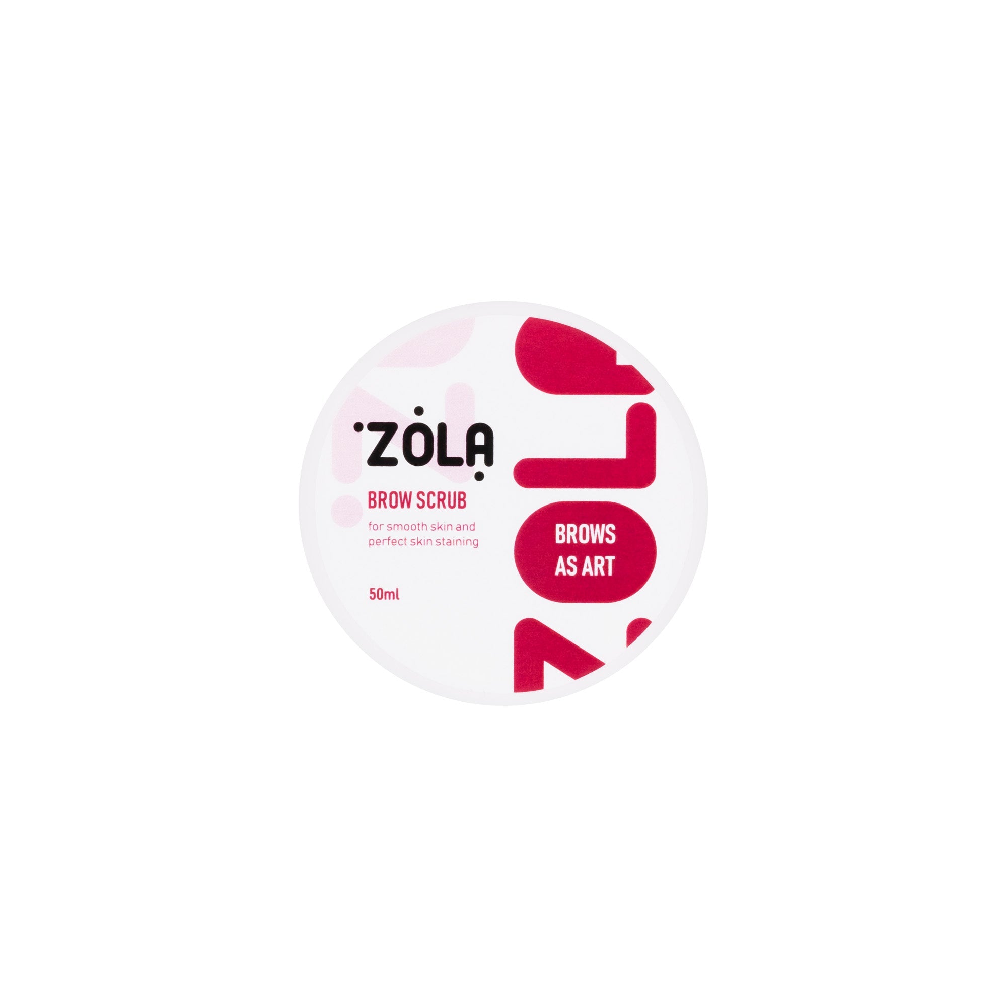 Скраб для бровей ZOLA очищает и увлажняет Brow Scrub 50 мл (скраб для бровей)