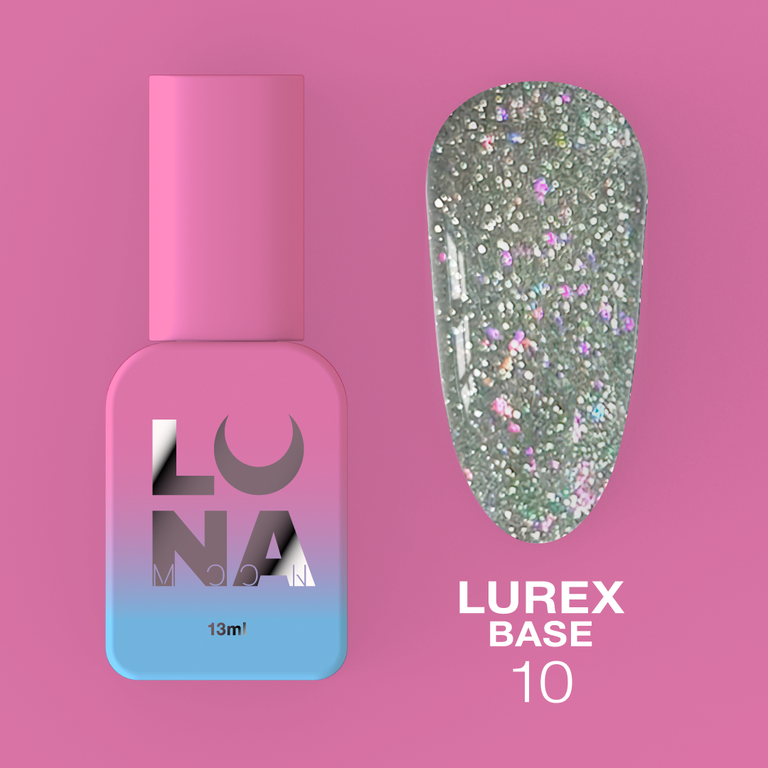 Камуфляжная светоотражающая база LunaMoon Lurex Base No. 10, 13 мл