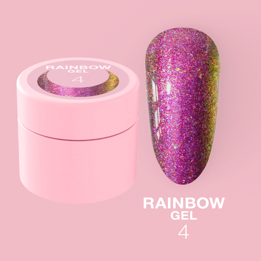 Гель-лак для нігтів LunaMoon хамелеон Rainbow Gel №4, 5 мл