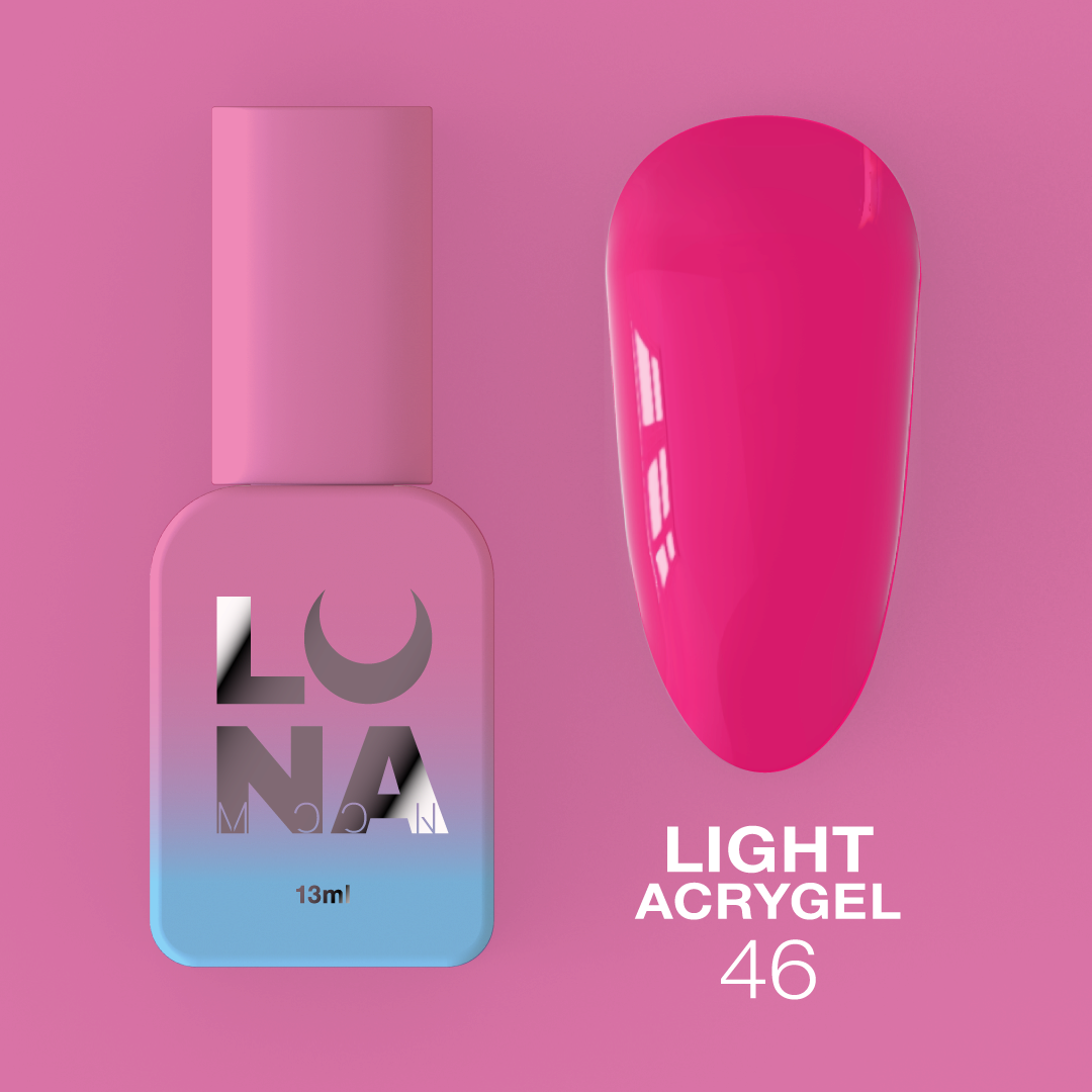 Жидкий гель LunaMoon Light Acrygel № 46 фуксия, 13 мл